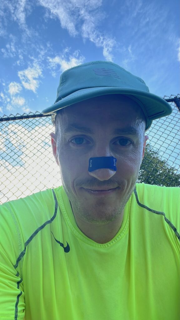 Taylor selfie on the pickleball court